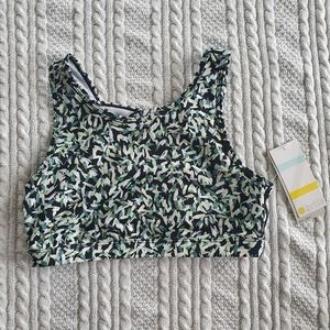 Zella Sports Bra XL 14 / 16 Teal Arctic Dynamic All Day 4 way Stretch Anti Chafe